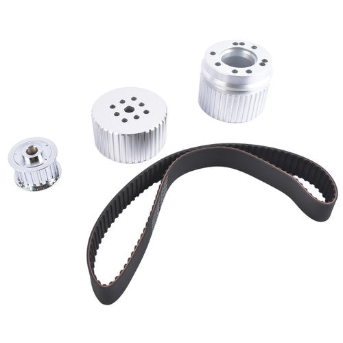 DURAFORCE Billet Aluminum Belt Drive Pulley Kit for Small Block Chevy 283 305 327 350 400
