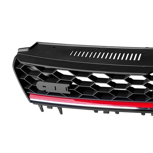 FOR 2015 2016 VW Volkswagen MK7 GOLF/GTI FRONT GRILLE - BLACK W/ RED TRIM
