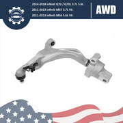 DURAFORCE Front Left Side Lower Control Arm for Infiniti Q70 Q70L M37 M56 3.7L V6 5.6L V8