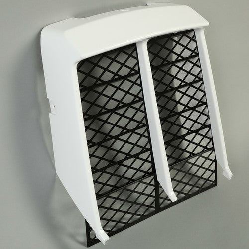 White Radiator Cover Plus Grill for 1987-2006 Yamaha Banshee 350 YFZ350 Front Panel