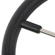 DURAFORCE NEW 5 Spoke 13-7/8 Inch Stainless Steel Yach Steering Wheel with PU Foam（Black）
