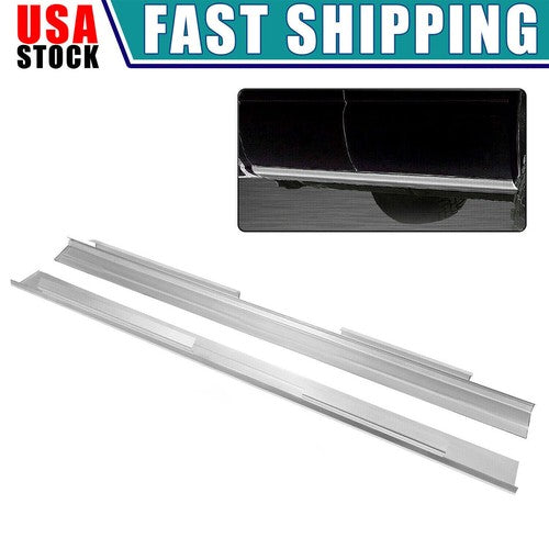 DURAFORCE Pair Slip On Rocker Panel for GMC Sierra Chevy Silverado Avalanche Crew Cab 1999-2007