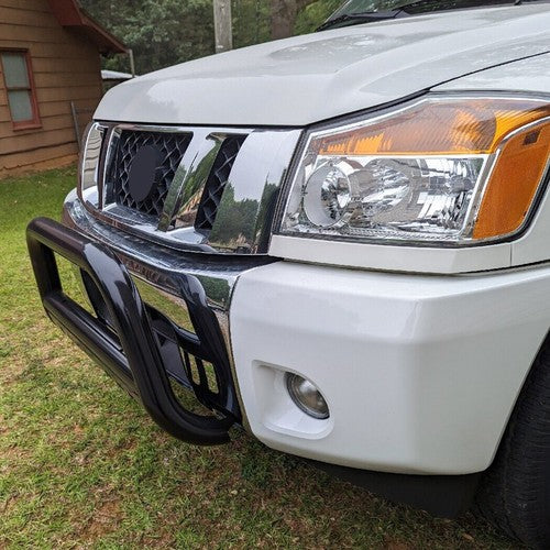 Bull Bar Black Push Bumper Grille Guard for 2004-2015 Nissan Titan Armada