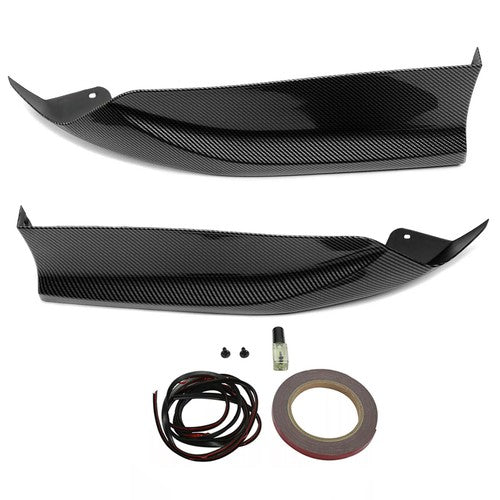 Rear Bumper Lip Splitter Spoiler For 2016-2017 Accord Sedan 4dr Carbon Style