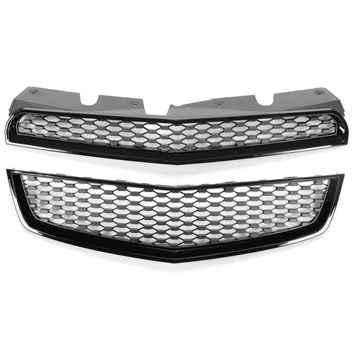 Black Front Upper Bumper Grille Honeycomb For 10-15 Chevy Equinox