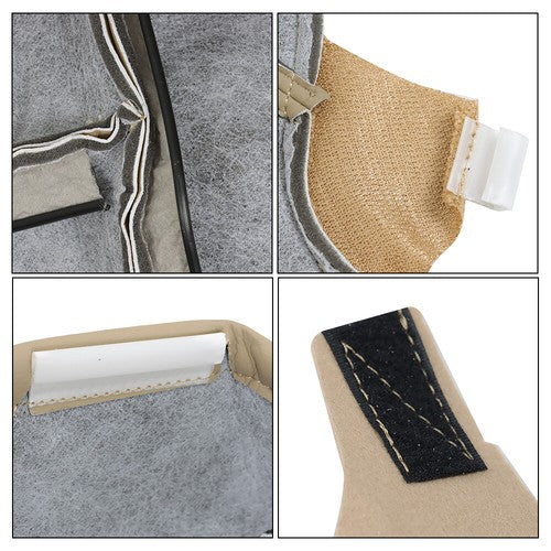 DURAFORCE New Driver Passenger Side Leather Seat Cover 4Pcs Tan For Honda Accord 2008-2012