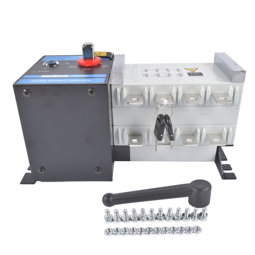 DURAFORCE Industrial Automatic Transfer Switch 4P 160A 110V or 220V Plastic Copper Steel