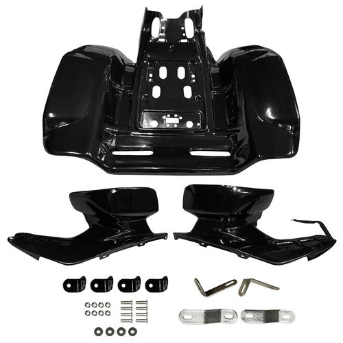 Part Number TRX250R Fender Set For Honda 86 87 88 89 TRX 250R Black Front Rear Plastics