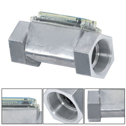 DURAFORCE 1.5inch 10.5-74 GPM Digital Turbine Flow Meter For Liquid Flow Meter