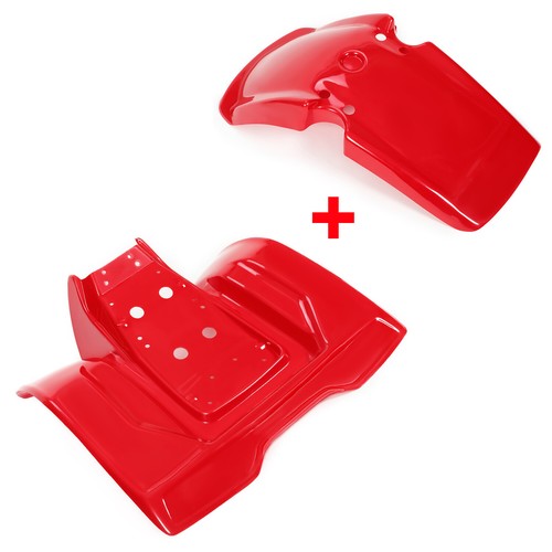 Red ABS Plastic Front Rear Fenders for Honda ATC 200X 3 Wheeler 1983 1984 1985