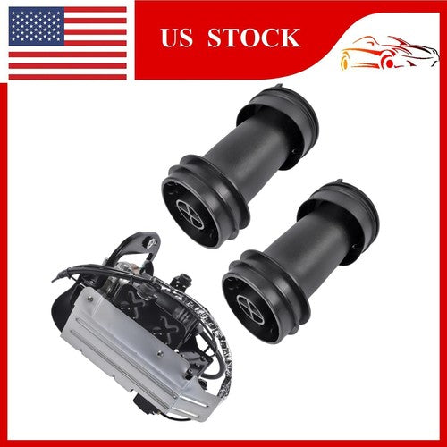 DURAFORCE Pair Rear Air Suspension Spring & Compressor For Cadillac XTS 3.6L V6 2013-2019