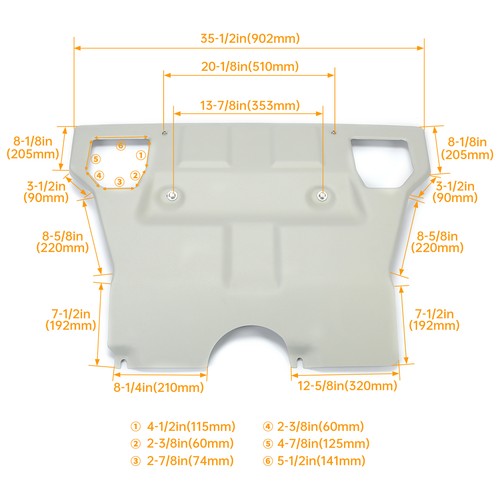 DURAFORCE Aluminium Front Engine Skid Plate Undercover For Toyota Tacoma 05-2015 Silver