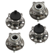 DURAFORCE 4pc For Hyundai Sonata Tucson Kia Optima Front Rear Wheel Bearing & Hub Assembly