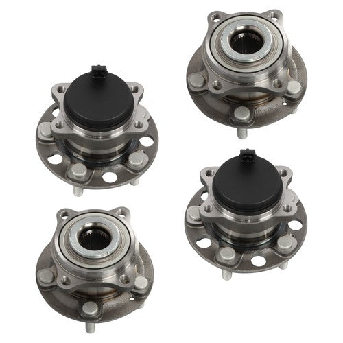 DURAFORCE 4pc For Hyundai Sonata Tucson Kia Optima Front Rear Wheel Bearing & Hub Assembly