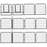 DURAFORCE 12 Panels 24x24 inch Dog Playpen Crate Fence Pet PlayPen Exercise Cage