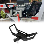 DURAFORCE Winch Mounting Plate Bracket Foldable Cradle For Towing Trailer Off-Road