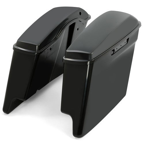 5 Stretched Extended Hard Saddle Bags For Harley Touring 14-24 Road King Glide