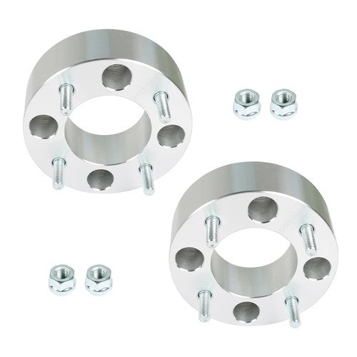 DURAFORCE Wheel Spacers 4x110 2" 74mm M10x1.25 For Suzuki Honda 1993-2016 Silver X2