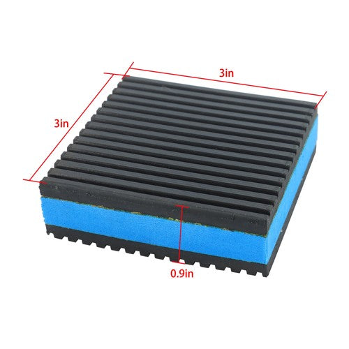 DURAFORCE 8 Pack 3" x 3" x 7/8" EVA Rubber Shock-absorbing Pad Anti Vibration Pads