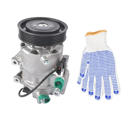 DURAFORCE New A/C Compressor for Hyundai Genesis 3.8 2009-2014 V6 3.8L w/ 6-Groove Pulley