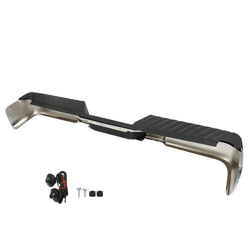 DURAFORCE Rear Chrome Step Bumper Assembly For Ford F150 04-06 W/ Object Sensor Holes