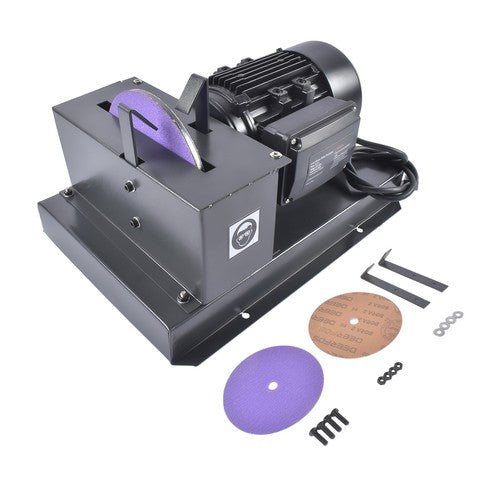 DURAFORCE Lawn Mower Blade Sharpener 2/3HP 500W AC120V 60Hz with Sandpaper & 40° Bracket