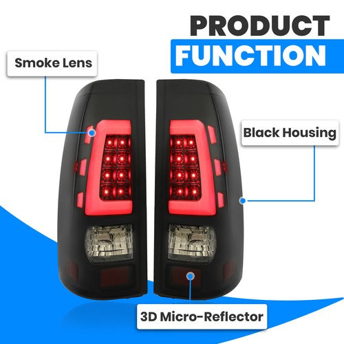 LED Rear Tail Lights for 99 06 Chevy Silverado 99 02 GMC Sierra 1500 2500 3500
