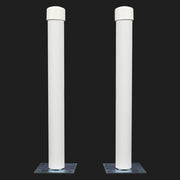 DURAFORCE 2PCS Steel 22" Pontoon Trailer For Boat Post Guide-On Guide On Post W/hardware
