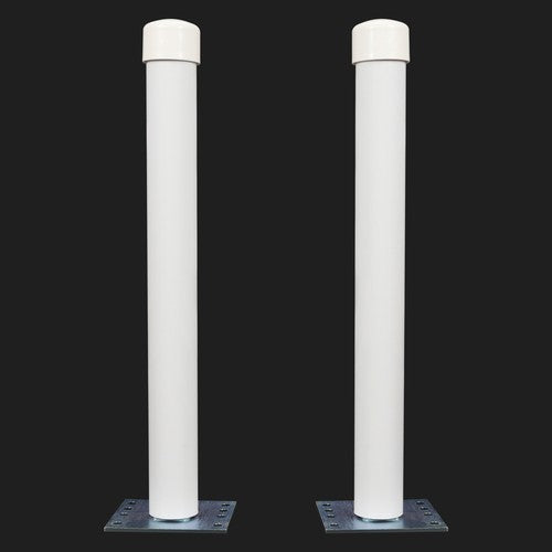 DURAFORCE 2PCS Steel 22" Pontoon Trailer For Boat Post Guide-On Guide On Post W/hardware