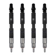 DURAFORCE 4Pcs Common Rail Diesel Fuel Injectors Black Fits JCB T4 Excavator 444 Engine