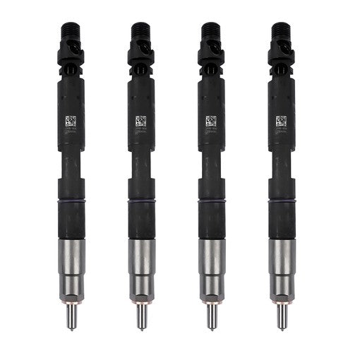 DURAFORCE 4Pcs Common Rail Diesel Fuel Injectors Black Fits JCB T4 Excavator 444 Engine