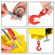 DURAFORCE Forklift Lifting Hook Attachment Mobile Forklift Crane with Swivel Hook 2200lbs