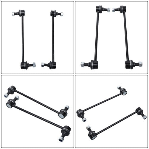 DURAFORCE 6pc Front Outer Tie Rods Ball Joint Sway Bar For Toyota Venza Lexus RX350 RX450h