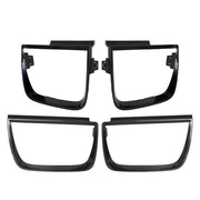 DURAFORCE Black Set Of 4 Fit For Chevy Camaro Series 2010 - 2013 Tail Light Bezel Covers