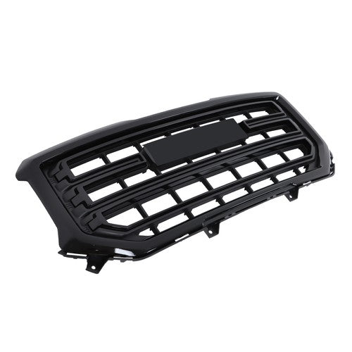 DURAFORCE New Gloss Black Plastic Front Bumper Grille For GMC Sierra 1500 2016 2017 2018