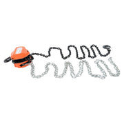 DURAFORCE Manual Chain Hoist | 1 Ton / 2200 lbs Capacity | 2 Hooks Red | 10ft / 3m Lift