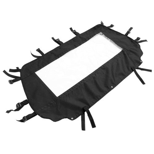Black Soft Rear Panel Window Dust Barrier for Arctic Cat Wildcat Trail 700