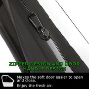DURAFORCE Left &Right Soft Doors Cab Enclosures For Honda Pioneer 500 2015-2024 Black