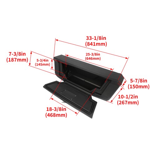 DURAFORCE Tail Storage Box For Kawasaki 2020-2025 Teryx KRX & KRX4 1000 Rear Cargo Guard