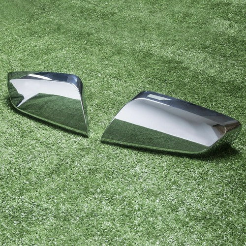 Clip On Triple Mirror Covers Trims for Chevy Impala 2014 2020 Replacement Chrome