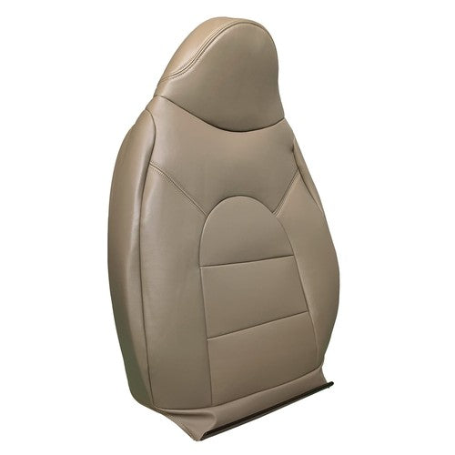 Driver Side Lean Back Leather Cover Tan Front 1999 2000 for Ford F350 Lariat