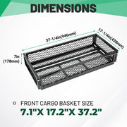 DURAFORCE Universal For ATV Front&Rear Drop Cargo Basket Rack Storage Carrier Hauler 2 PCS