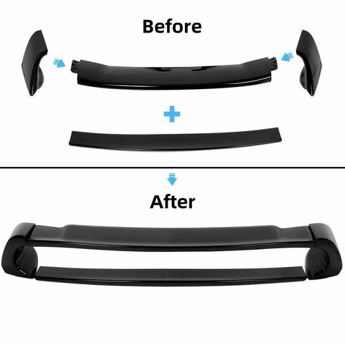 DURAFORCE For 06-11 Civic 4DR Sedan Gloss Black Painted Mugen Style RR Trunk Wing Spoiler