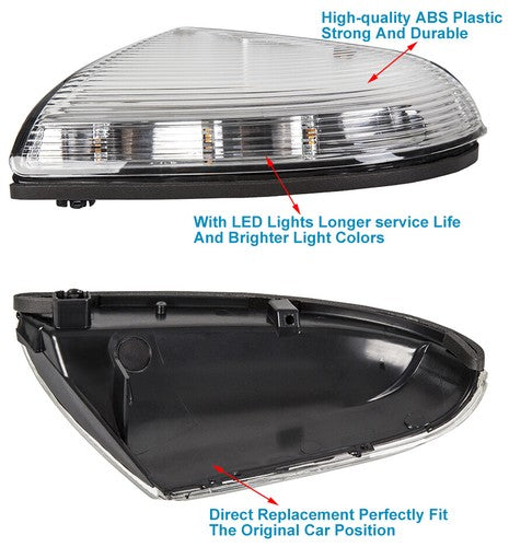68064948AA 10 Passenger Mirror Turn Signal Light For Dodge Ram 1500 2500 2009 14