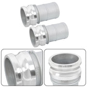 DURAFORCE 3" Aluminum Camlock Type E Adapter Universal Hose Connection Kit 2 Pcs