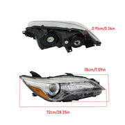 DURAFORCE Pair Projector Headlights Headlamps Assembly For Toyota Camry 2015-2017 LH+RH