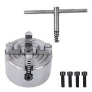 DURAFORCE K72-100 4Inch 4-Jaw Metal Lathe Chuck Independent Reversible Jaws Key Handle New