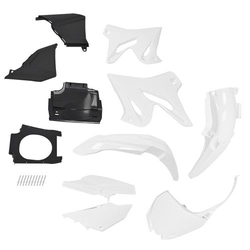 DURAFORCE For 2002-2020 Yamaha YZ125 YZ250 2018 Style Restyle Plastic Kit Set White Black