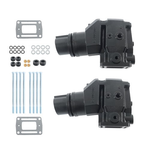 DURAFORCE For Volvo Penta OMC Set of 2 4'' manifold Exhaust Riser Elbow 4.3 5.0 5.7 5.8 L