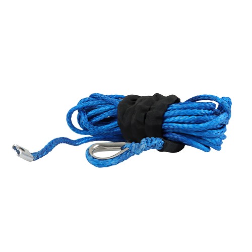 DURAFORCE For ATV 5/16"x50' 12000LBS Blu Synthetic Winch Rope Line Recovery Cable